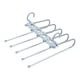thumbnail image 1 of Perchas para pantalones que ahorran espacio, organizador multifuncional para pantalones, marco resistente antideslizante gris blanco, 1 of 9