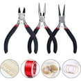 thumbnail image 4 of DIY 3 Pack Jewelry Pliers Jewelry Making Pliers Tools with Needle Nose Pliers Chain Nose Pliers Round Nose Pliers and Wire Cutter DIY, 4 of 9