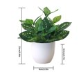 thumbnail image 3 of fastboy Artificial Potted Plant Leaf Simulation Leaves Home Office Desktop Greenery Decoration, Plant Type 12, 3 of 5