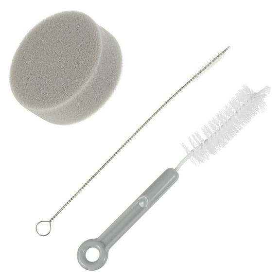 OATIPHO Pet Fountain Cleaning Kit For Pet Drinking Dispenser Grey Stainless Steel 3Pcs