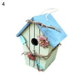 thumbnail image 2 of Yesbay Bird House Birdcage Painting Outdoor Garden Hanging Cottage Feeder Nest Crafts, 2 of 8