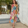 thumbnail image 3 of Pastel Rainbow Lollipop Sleeveless Dress Summer Women Clothes Dress for Pregnant Women Dresses, 3 of 9