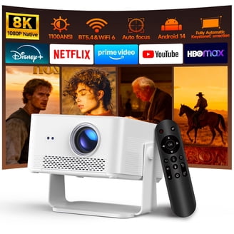 VIDOKA Projector with WiFi and Bluetooth, 8000L Full HD Projector