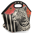 thumbnail image 2 of Herdesigns Leopard Insulated Lunch Bag Neoprene Lunch Box for Women Men Soft Cooler Bag Washable Lunch Tote for Work Outdoor Picnic, 2 of 7