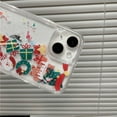 thumbnail image 3 of Glitter Christmas Case for iPhone 15, Cute Merry Christmas Liquid Flowing Moving Xmas Gift Santa Tree Snowman Pattern Bling Sparkle Slim Women Girls Protective Case for iPhone 15 6.1" (Clear), 3 of 4