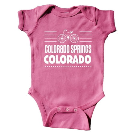 

Inktastic Colorado Springs Colorado Biking Gift Baby Boy or Baby Girl Bodysuit
