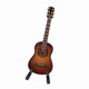 thumbnail image 2 of Guitare miniature en bois, modèle d'exposition, mini ornements musicaux, décoration d'intérieur (marron 10 cm), 2 of 4
