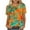 Orange-b, variant on Sexlip Womens Short Sleeve Blouse Delicate Small Motif Print Crew Neck Loose Sleeve Soft Fabric Relaxed Silhouette for Weekend Gatherings Pink XXL