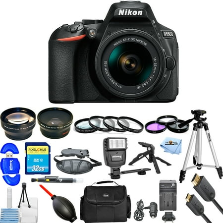 Nikon D5600 DSLR Camera W/ AF-P DX NIKKOR 18-55mm MEGA KIT BRAND NEW (Dslr Camera Best Model)