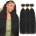thumbnail image 1 of Hair Bundles YOUNGHANN, rizado, brasileño, virgen, natural, negro, 1 of 5