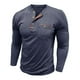 thumbnail image 4 of pstuiky camisetas de manga larga para hombre, Cárdigan informal de color liso para hombre, con botones, bolsillo y mangas largas y cuello redondo salir tops xl, 4 of 7