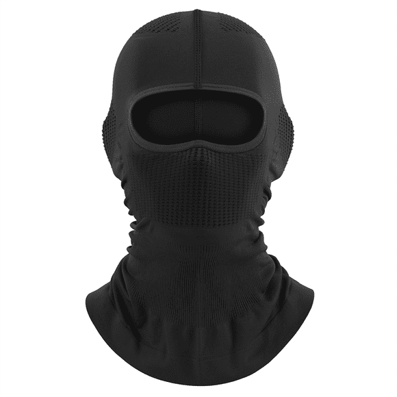 Ice Silk Sunscreen Mask Full Face Sports Headgear Bicycle Motorcycle Riding Mask Black