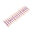 thumbnail image 1 of Ganga Única 1 Pc Uñas Postizas Largas en Forma de Media Luna Morado Blanco, 1 of 5
