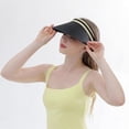 thumbnail image 5 of Holzlrgus Straw Sun Visor for Women Clip On Wide Brim Straw Visor Cap Summer Beach Travel Sun Hat UPF 50+, 5 of 7