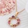 thumbnail image 4 of Colorful Rhinestone Of Life Pendant Necklace Earrings Set For Party Wedding Jewelry Set Jewelry Set for Girls 4-6 Jewelry Set for Girls Bridal Jewelry Set for Wedding with Hair Piece Pearl Jewelry Set, 4 of 4