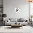 thumbnail image 6 of The 10-inch 2D flat "Coffee slogan" silent wooden wall clock is an ideal gift for Halloween, Easter and Christmas, 6 of 7