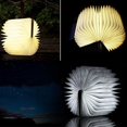 thumbnail image 2 of HSHDLDF Veilleuse Livre en Bois Lampe Pliante LED Lecture Lampe de Table Cadeau Décor Blanc, 2 of 6