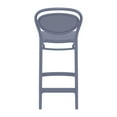 thumbnail image 3 of Compamia Marcel Contemporary Resin Indoor Outdoor Counter Stool Dark Gray, 3 of 6