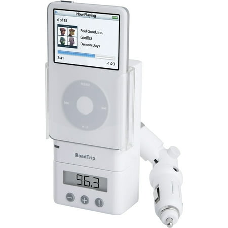 RoadTrip FM Transmitter and Car Charger for iPod