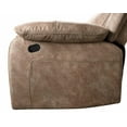 thumbnail image 6 of Roundhill Furniture Ensley Faux Leather Reclining Sofa and Loveseat in Sand Finish, 6 of 11