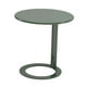 thumbnail image 1 of Mesita auxiliar pequeña, moderna, minimalista, de metal con base, pequeña mesa de pedestal decorativa. Azul, 1 of 9