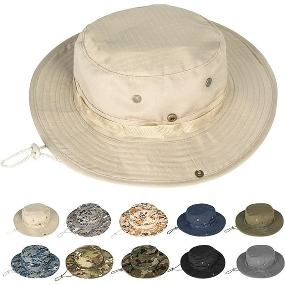 Sun Hats for Men Women Boonie Hat UPF 50 Bucket Hat Wide Brim UV Protection Fishing Hiking Safari Outdoor Hats