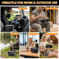 thumbnail image 6 of Heated Lunch Box, 5-Cup Electric Lunch Box for Adults, Rechargeable Heating Lunch Box with Scheduled Heating, Leak-Proof, Bonus Ice Pack & Insulated Bag for Work, Outdoor, Travel, Car, Office, 6 of 10