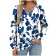 thumbnail image 2 of Heisall Women's Tops Spring Autumn 2025 New Arrival Long Sleeve V-Neck Loose Casual T-shirts with All-over Print Fashion, 2 of 5