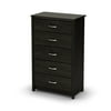 Vendôme 5 Drawer Chest-Finish:Ebony