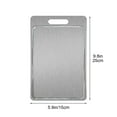 thumbnail image 2 of Stainless Steel Cutting Board Cutting Boards for Kitchen, Upgrade Double Sided Board, Thick Cutting Board for Home Kitchen Cooking - Food Grade Chopping Board for Cutting Meats Fruit & Vegetable, 2 of 4