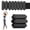 black, variant on Ueasy Wrist Ankle Weights 1 lbs (Pair) - Adjustable Silicone Weighted Bangles for Gym/Yoga/Walking/Strength Training