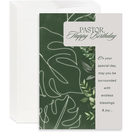 Christian Birthday Card | Pastor Happy Birthday (Pack of 12)