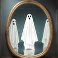 thumbnail image 4 of Halloween Ghost Mirror Stickers - Peel-and-Stick Window Decor Haunted House Party Props Scary Bathroom Decorations Removable Adhesive(A), 4 of 4