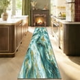 thumbnail image 4 of 2x10 Abstract Marble Runner Rug Non Slip Washable Rug, Soft Faux Wool Modern Rugs for Hallways, Kitchen Runner Rugs Non Skid, Stain Resistant Floor Carpet for Laundry Entryway Bedroom Bathroom, 4 of 6