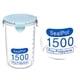 thumbnail image 2 of Naiovety Plástico Sellado Latas Cocina Caja Almacenaje Transparente Food Bote Keep Fresh Organizadores de utensilios de cocina azul SG Naiovety HA0062-12B, 2 of 6