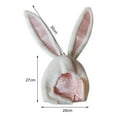 thumbnail image 3 of Sombrero de orejas de conejo suave jinwen para mujer y niña Blanco, 3 of 3