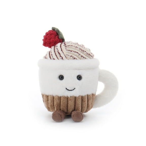 Apricot Lamb Chocolate Ice Cream Plush Toy for Kids 5.1 Inches