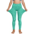 thumbnail image 6 of UQJfacai Girls Leggings with Pockets Athletic High Waisted Kids Workout Active Dance Running Yoga Pants Tights 6-14 Years, 6 of 9