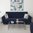 thumbnail image 5 of Ottomanson Origins Air Convertible Sofa Bed with Storage 74", Dark Blue Polyester, 5 of 12