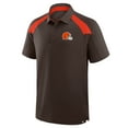 thumbnail image 2 of Men's Fanatics Brown Cleveland Browns Back Around Raglan Polo, 2 of 3