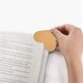 thumbnail image 4 of Cxui Book Corner Protector, Pu Leather Heart Bookmarks - Vintage Corner Page Markers for Book Lovers, Reading Accessories, Office & Home Library Decor, Gift Set Orange, 4 of 4
