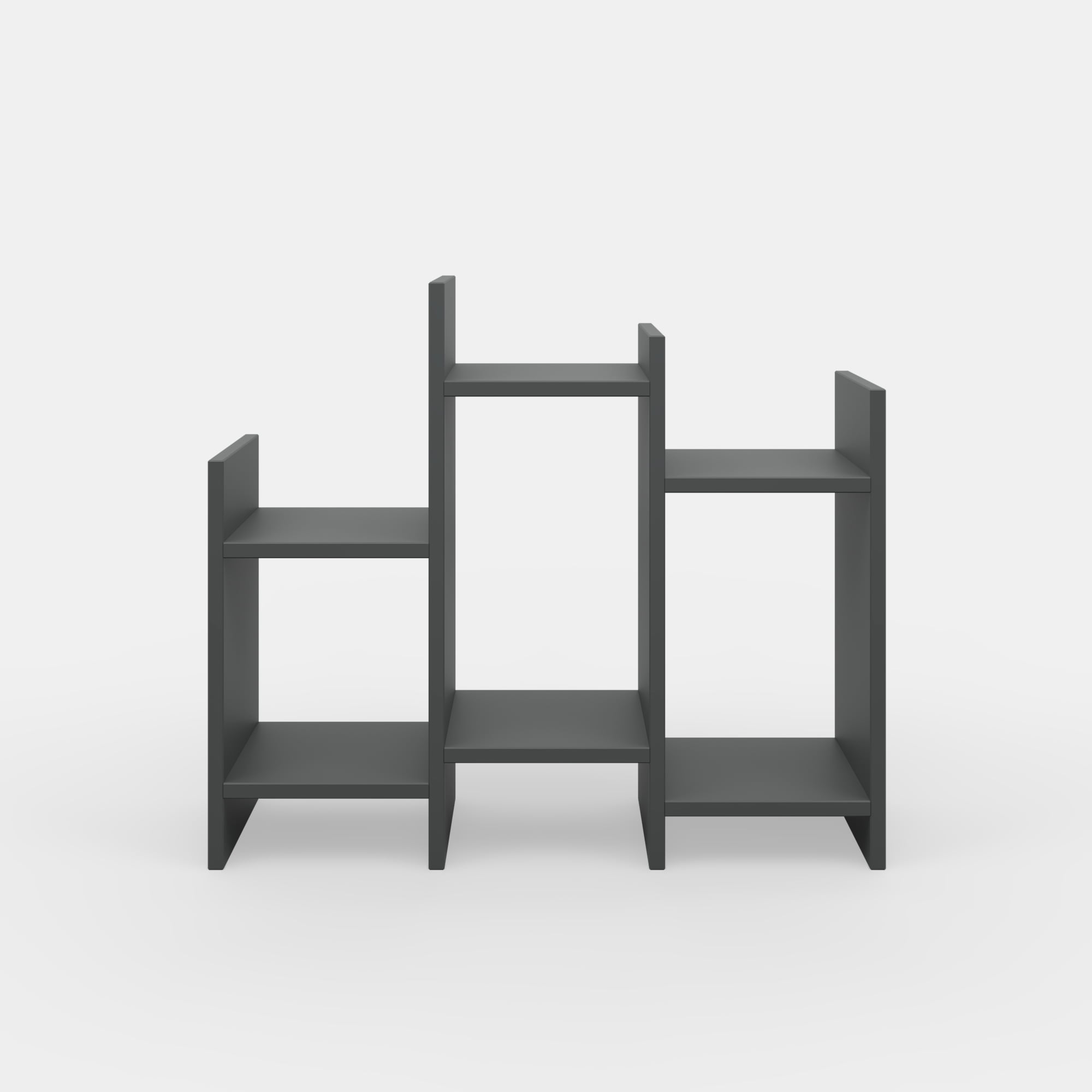 Ada Home Decor Furniture Anthracite 2 Tier Sutton Modern Side Table