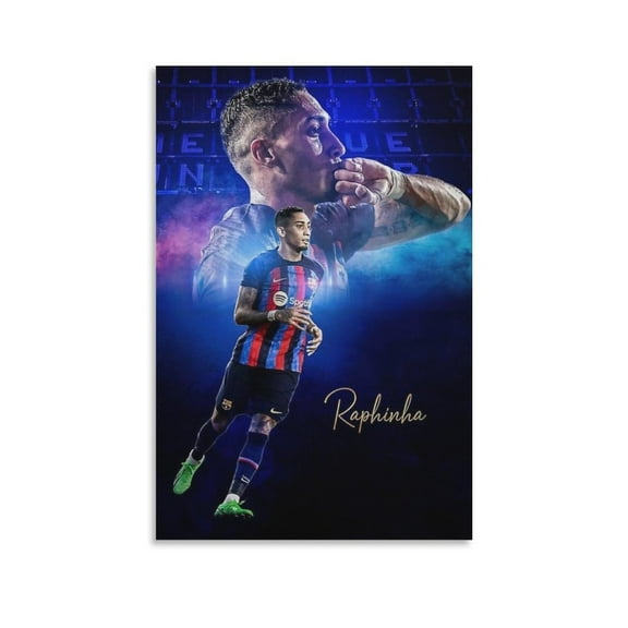 Raphinha Canvas Poster Posters Art Print Wall Photo Paint Poster Hanging Picture Family Bedroom Decor Gift 20x30inch(50x75cm)