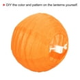 thumbnail image 4 of Uxcell 4 Inch Folding Hanging Wedding Home Party Paper Lanterns Orange 6 Pack, 4 of 7