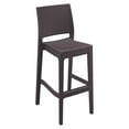 thumbnail image 1 of Compamia Jamaica Tabouret de Bar de Patio en Résine Aspect Osier - Ensemble de 1, Brun, 1 of 10
