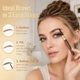 thumbnail image 4 of Waterproof 4‑Tip Microblading Eyebrow Pen, Long‑Lasting Smudge‑Proof Natural Hair‑Like Brow Makeup for Busy Women.( Brown 1Pcs), 4 of 7