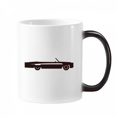

Black Geometric Classic Cars Outline Changing Color Mug Morphing Heat Sensitive Cup With Handles 350 ml