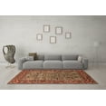 thumbnail image 3 of Ahgly Company Indoor Square Oriental Brown Industrial Area Rugs, 7' Square, 3 of 4