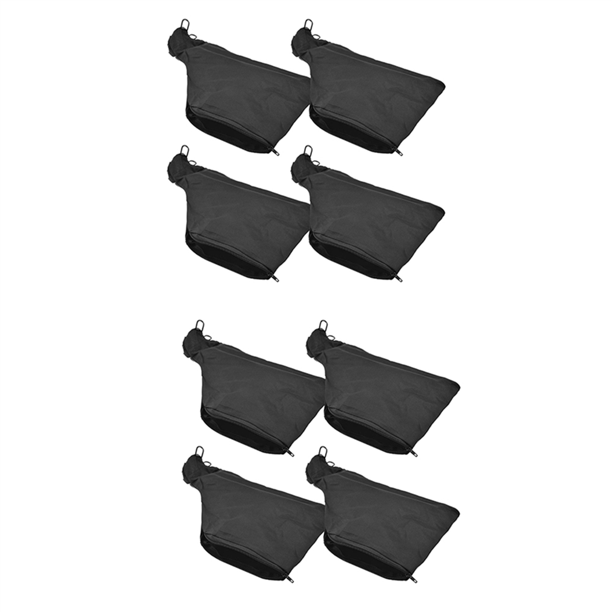 Bolsa para Polvo de Ingletadora, Bolsa Colectora de Polvo Negra con Cremallera y Soporte de Alambre, para Ingletadora Modelo 255, 8 Piezas