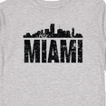 thumbnail image 4 of Inktastic Miami Skyline Grunge Boys or Girls Long Sleeve Toddler T-Shirt, 4 of 5